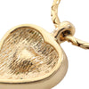 Dior Gold Plated Strass Heart Pendant Necklace Secondhand