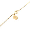 Dior Gold Plated Strass Heart Pendant Necklace Secondhand