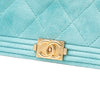 Chanel Quilted Velvet Boy Wallet On Chain Secondhand