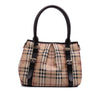 Burberry Haymarket Check Coated Canvas Satchel Secondhand