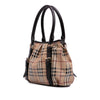 Burberry Haymarket Check Coated Canvas Satchel Secondhand
