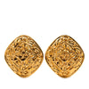 Chanel Gold Plated CC Clip On Earrings Secondhand