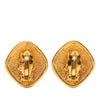 Chanel Gold Plated CC Clip On Earrings Secondhand