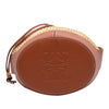 LOEWE Small Raffia and Calfskin Balloon Bucket Bag Secondhand