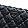 Chanel Large Quilted Caviar O Case Clutch Secondhand