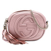 Gucci Mini Metallic Pebbled Calfskin Soho Chain Crossbody Secondhand