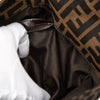 Fendi Zucca Canvas Double Flap Shoulder Bag Secondhand
