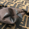Fendi Zucca Canvas Double Flap Shoulder Bag Secondhand