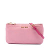 Miu Miu Bicolor Goatskin Madras Double Zip Crossbody Secondhand