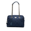 Secondhand Prada Impuntu Tessuto Chain Shoulder Bag