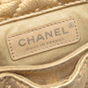 Chanel CC Chevron Metallic Aged Calfskin Bubble Flap Secondhand