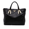Prada Soft Calf Open Convertible Shopping Tote Secondhand