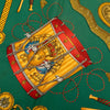 Hermès Les Tambours Silk Scarf 90 Secondhand