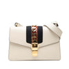 Gucci Small Calfskin Web Sylvie Satchel Secondhand