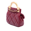 Chanel Quilted Calfskin Lady Card Holder with Chain Top Handle Bag Secondhand