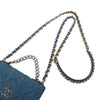 Chanel Denim 19 Flap Wallet On Chain Secondhand