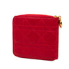Dior Lambskin Cannage Lady Dior Zip Around Compact Wallet Secondhand