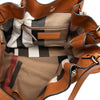 Burberry Medium Leather and House Check Canvas Maidstone Satchel Secondhand