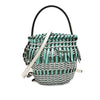 LOEWE Bicolor Leather Fringe Bucket Bag Secondhand