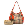 Burberry Small Haymarket Check Canvas and Leather Canterbury Tote Secondhand