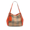 Burberry Small Haymarket Check Canvas and Leather Canterbury Tote Secondhand