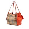 Burberry Small Haymarket Check Canvas and Leather Canterbury Tote Secondhand