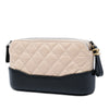 Chanel Bicolor Aged Calfskin Gabrielle Double Zip Clutch with Chain Secondhand