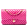 Chanel Medium Classic Chevron Lambskin Double Flap Secondhand