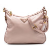 Prada Saffiano Trimmed Tessuto Zip Top Crossbody Secondhand