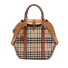 Burberry Medium Haymarket Check Coated Canvas Orchard Bowling Bag Secondhand