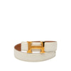 Hermès Box Calf and Courchevel Constance H Reversible Belt Secondhand