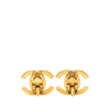 Chanel Gold Plated CC Turnlock Clip On Earrings Secondhand