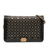 Chanel Studded Grained Calfskin Boy Wallet On Chain Secondhand