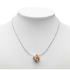 Hermès Palladium Plated Lacquered Cage D H Pendant Necklace Secondhand
