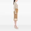 Fendi Small Leather Peekaboo Cut Chain Shoulder Bag Secondhand