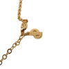 Dior Gold Plated Strass Logo Pendant Necklace Secondhand