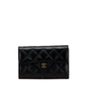 Chanel CC Quilted Caviar Trifold Flap Wallet Secondhand
