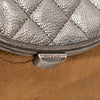 Chanel Quilted Metallic Goatskin Tabatiere Kisslock Foldover Clutch Secondhand