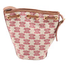 Celine Micro Triomphe Embroidered Canvas Drawstring Bucket Bag Secondhand