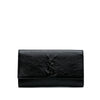 Secondhand Yves Saint Laurent Large Textured Patent Monogram Belle De Jour Clutch