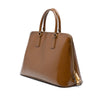 Prada Large Saffiano Vernice Promenade Satchel Secondhand