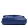 Saint Laurent Medium Chevron Sheepskin Monogram College Satchel Secondhand