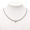 Louis Vuitton Brass Crystal Nano Beads Pendant Necklace Secondhand