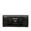 Prada Saffiano Lux Bow Continental Wallet Secondhand