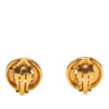 Chanel CC Gold Plated Round Clip on Earrings Secondhand