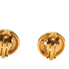 Chanel CC Gold Plated Round Clip on Earrings Secondhand