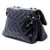 Chanel Large CC Quilted Patent Double Compartment Flap Secondhand