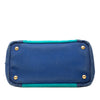 Prada Small Bicolor Canvas Canapa Logo Satchel Secondhand