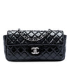 Chanel Quilted Patent East West Single Flap Secondhand