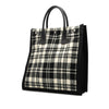 Saint Laurent Plaid Wool Rive Gauche North South Tote Secondhand